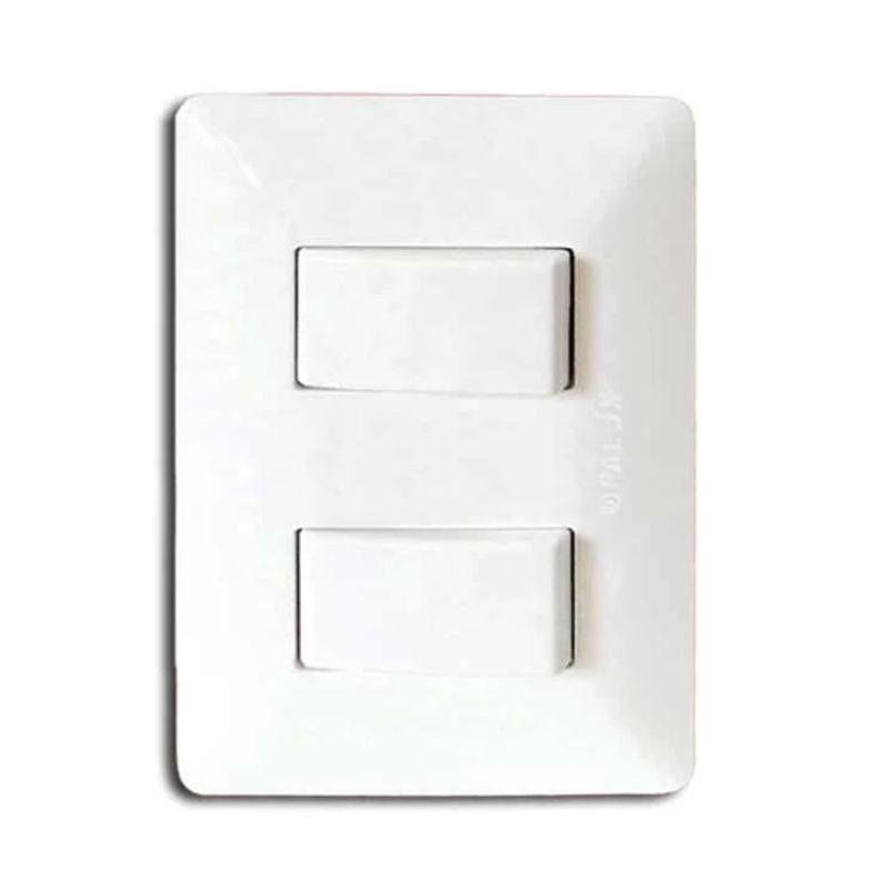 OPALUX - Interruptor Doble Unipolar BM1201 OPALUX