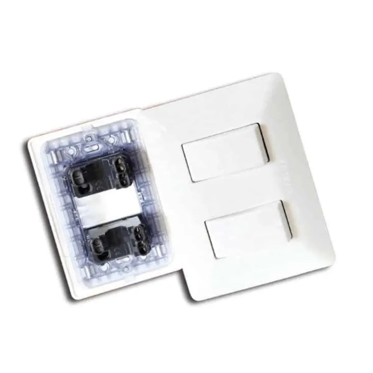 OPALUX - Interruptor Doble Unipolar BM1201 OPALUX