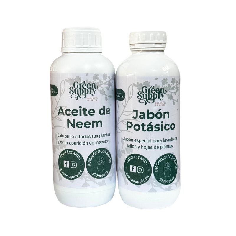 GENERICO - Pack Limpieza 1lt   Pet Friendly - Jabón Potásico y Aceite de Neem