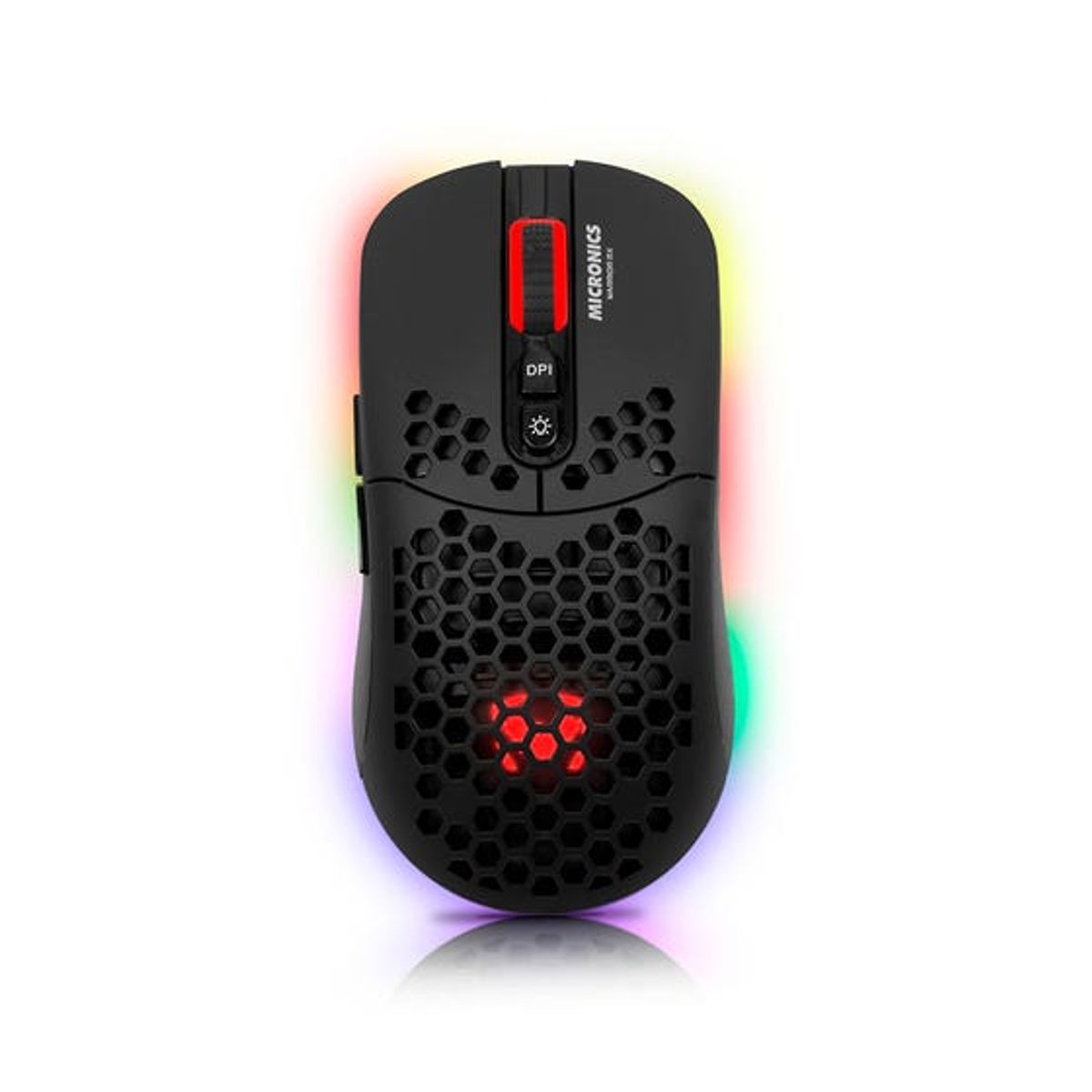 MICRONICS - Mouse Gamer Inalámbrico Recargable Warrior RX - MIC GM828RX