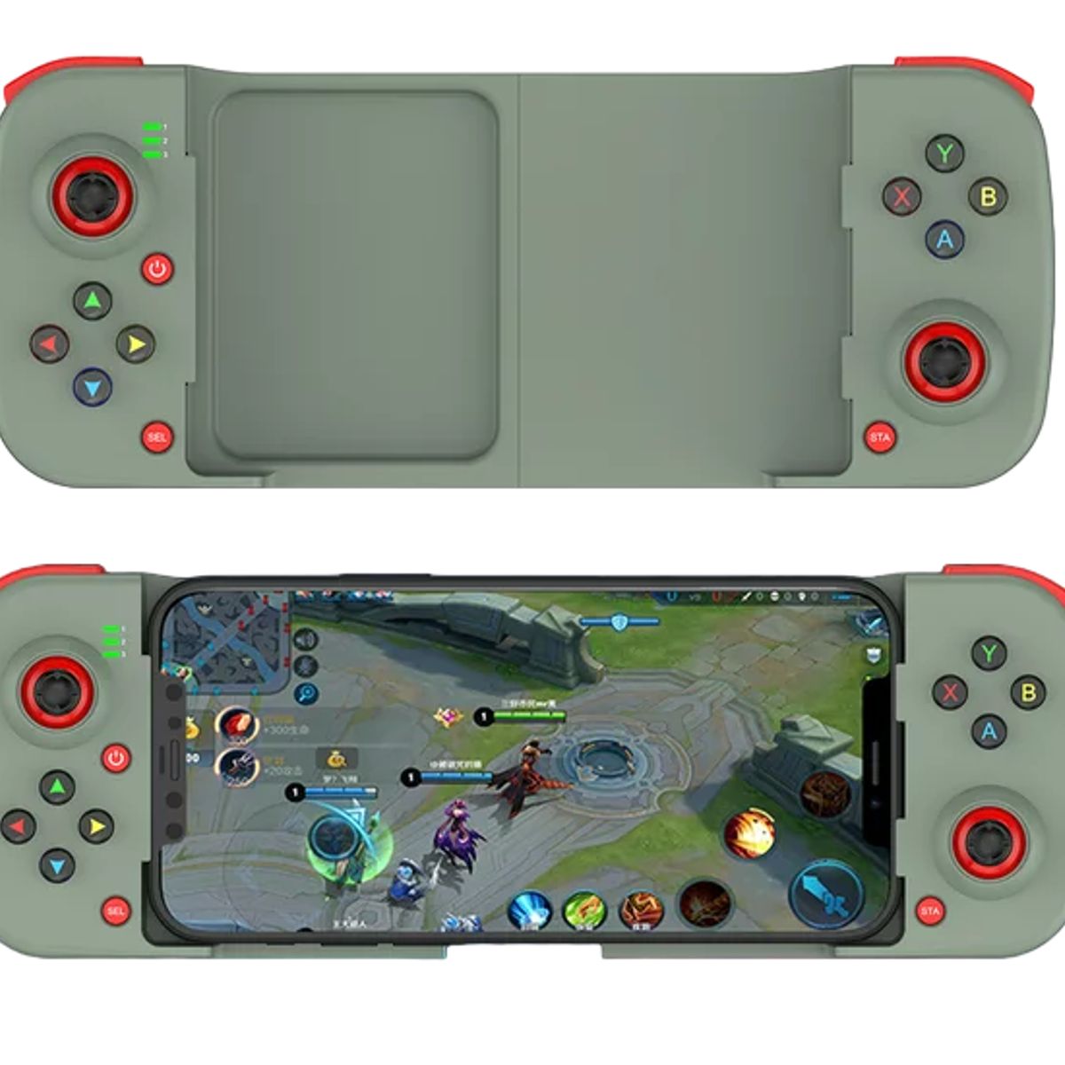 GENERICO - Gamepad BSP D3 Mando Celular Android iOs Multiplataforma Verde