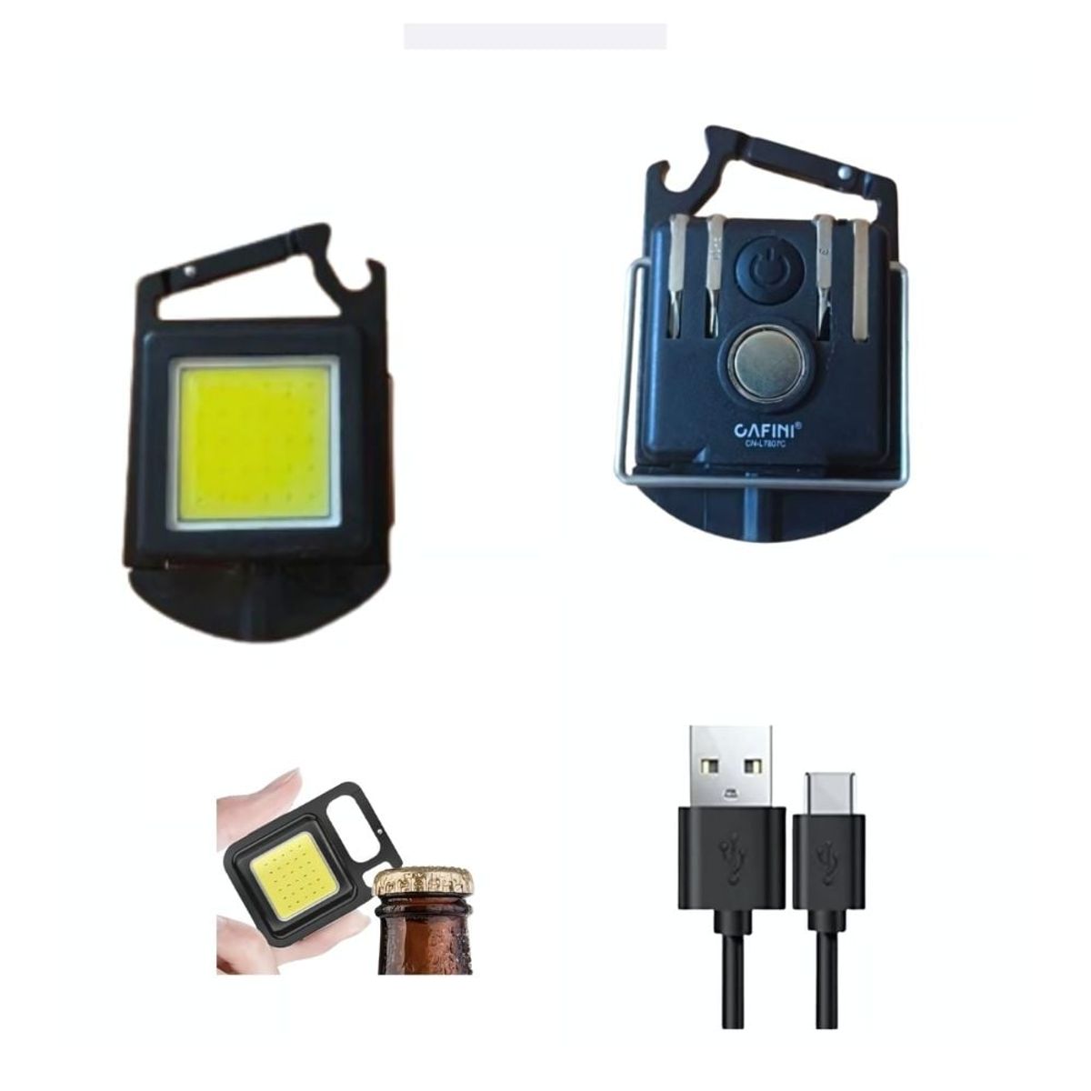 GENERICO - Mini Linterna LED Emergencia Recargable Destornilladores CN-L7807C