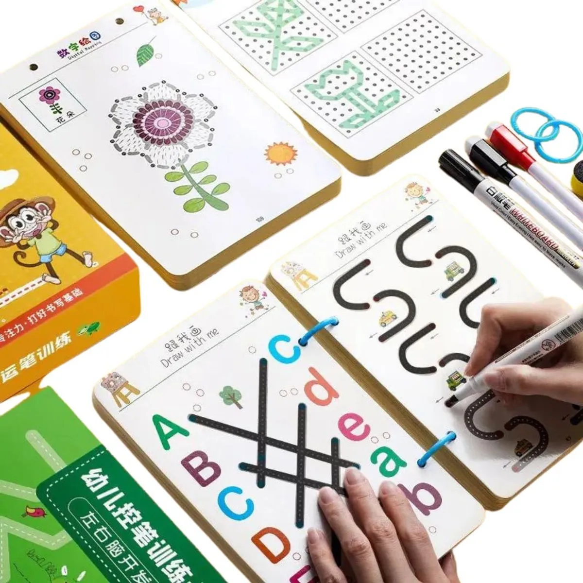 GENERICO - Libro De Trazos Líneas y Puntos Para Bebés Y Niños