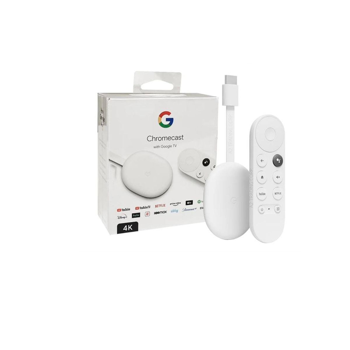 GOOGLE - GOOGLE CHROMECAST TV 4K 4TA Generación Convertidor a Smart