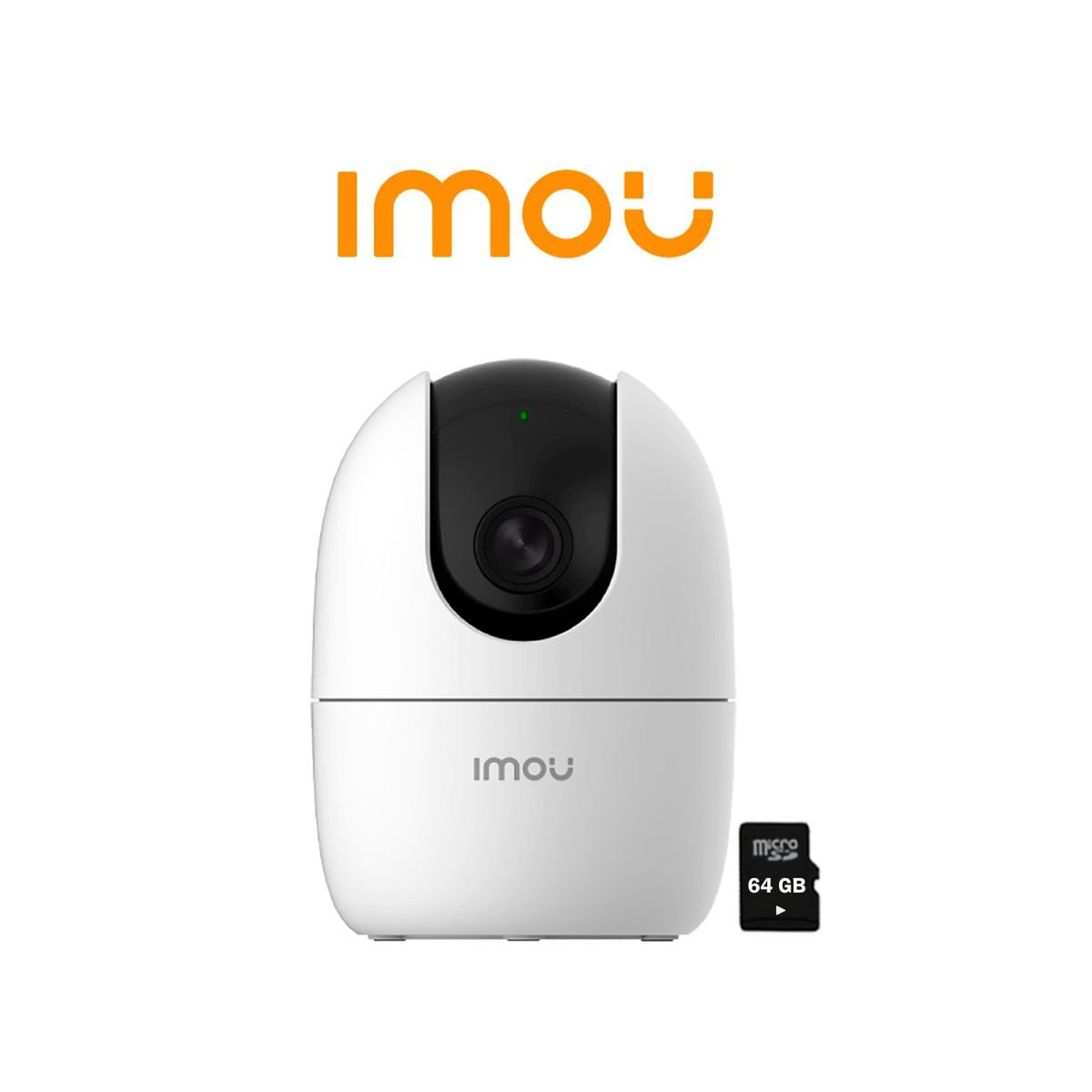 IMOU - Cámara Vigilancia IMOU RANGER 2 5MP Gira 360° Sirena + SD 64GB