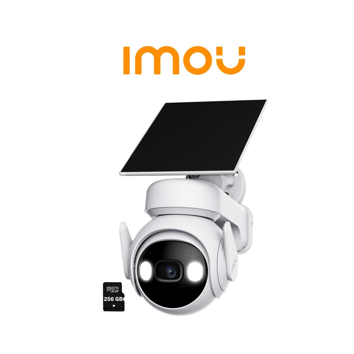 IMOU - Cámara Vigilancia IMOU CELL PT 3MP 360° Panel Solar IP66 + SD 256GB