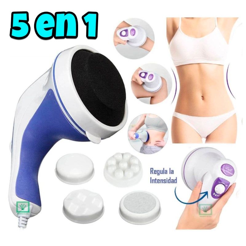 GENERICO - Masajeador corporal 5 en 1 Relax Spin tone Pistola Tonificador
