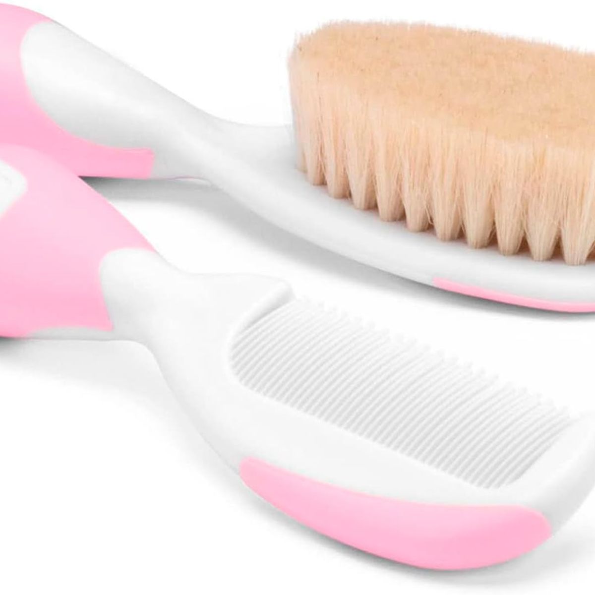 CHICCO - Cepillo y Peine Natural Chicco Rosado
