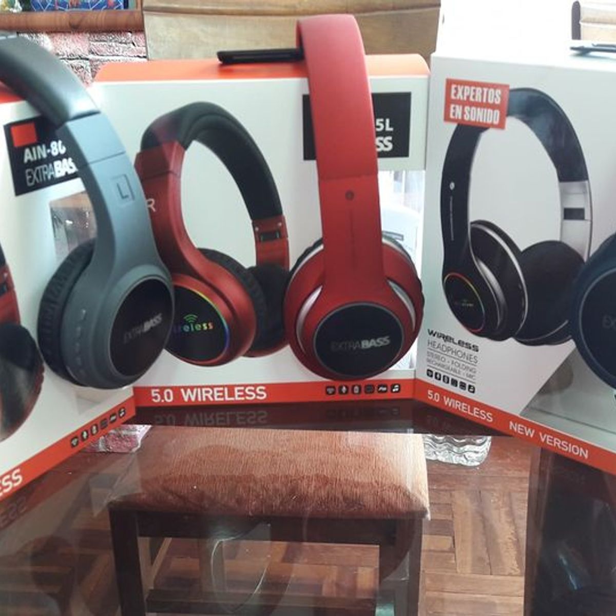 OEM - Audífonos AIN805L PLUS Bluetooth 5.3  Negro centesur