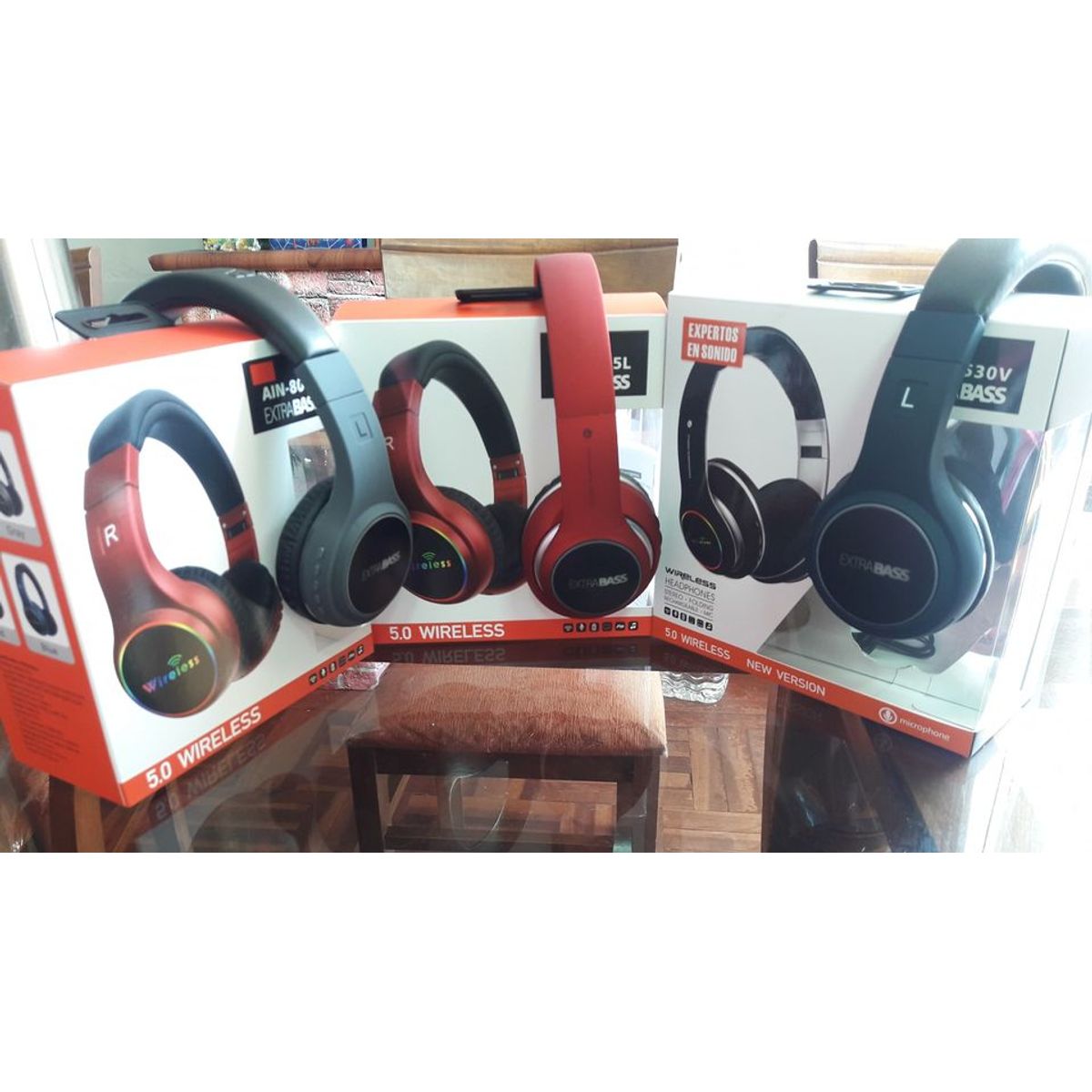 OEM - Audífonos AIN805L PLUS Bluetooth 5.3  Negro centesur