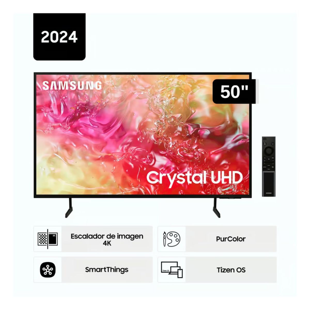SAMSUNG - Televisor Samsung led 50 Crystal UHD 4K 50DU7000