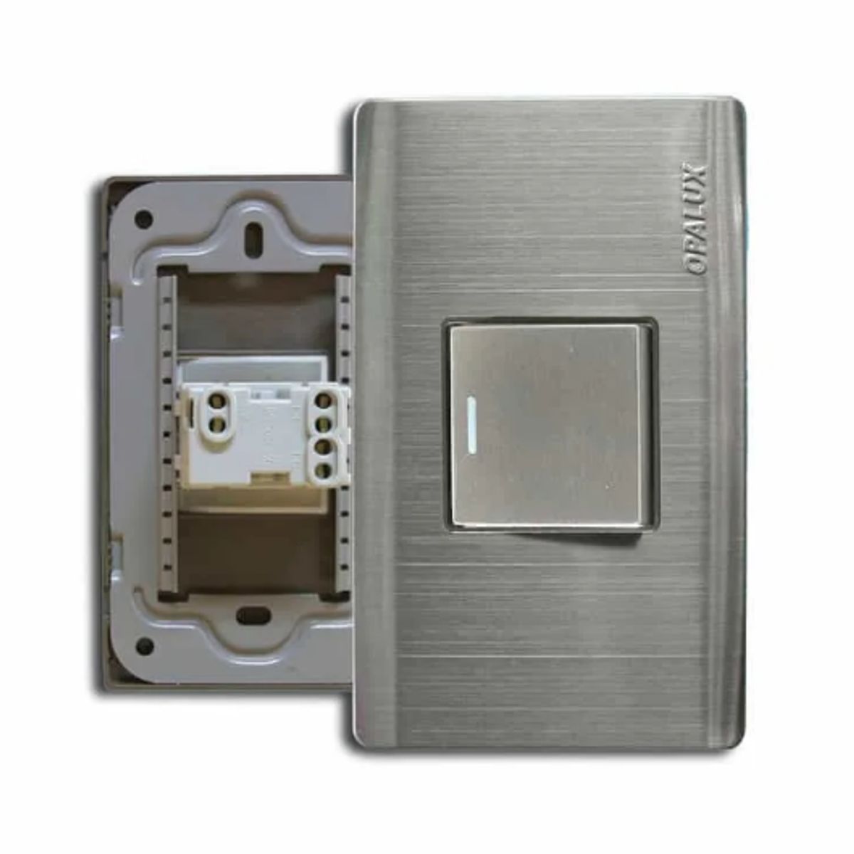 OPALUX - Interruptor Metálico Simple Conmutador con Dado 35cm OP-SP01-3