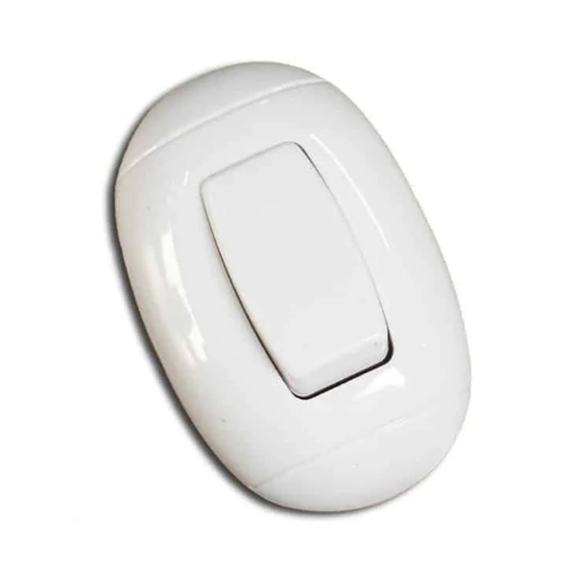OPALUX - Interruptor Simple Oval OP-223-1WH OPALUX