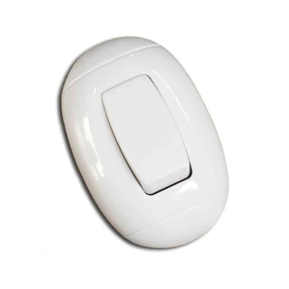 OPALUX - Interruptor Simple Oval OP-223-1WH OPALUX