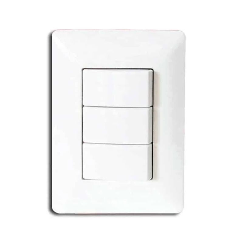OPALUX - Interruptor Triple Unipolar BM1301 OPALUX
