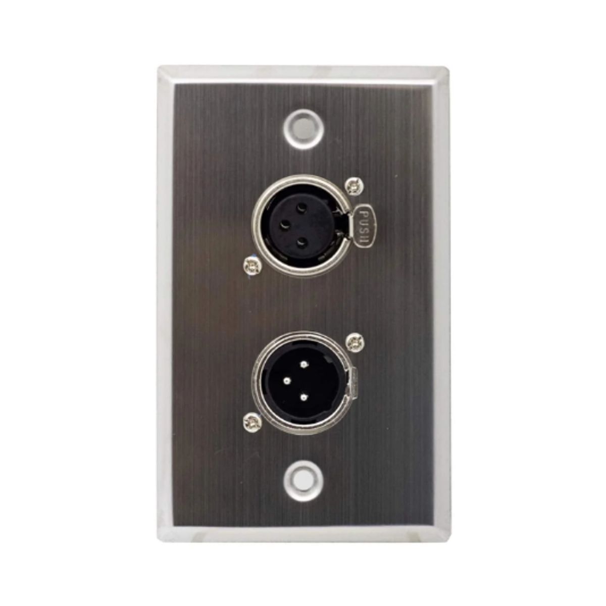 FINDER - Placa de Pared 1 Plug Cannon y 1 Jack Cannon XLR TM-14034 FINDER