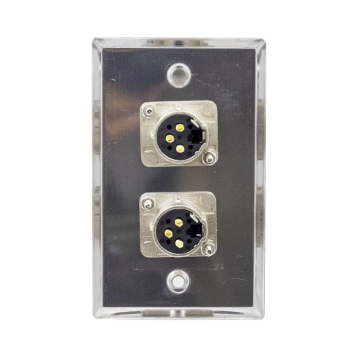 FINDER - Placa de Pared 1 Plug Cannon y 1 Jack Cannon XLR TM-14034 FINDER