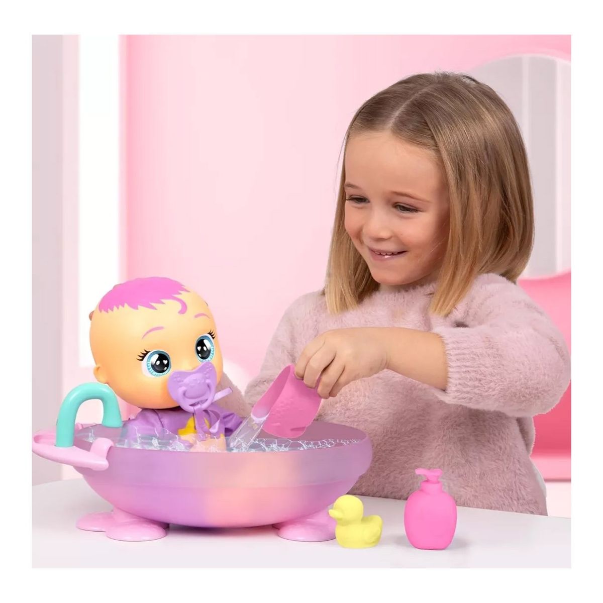 CRY BABIES - Muñeca Cry Babies Newborn Zoe Mi Primer Baño