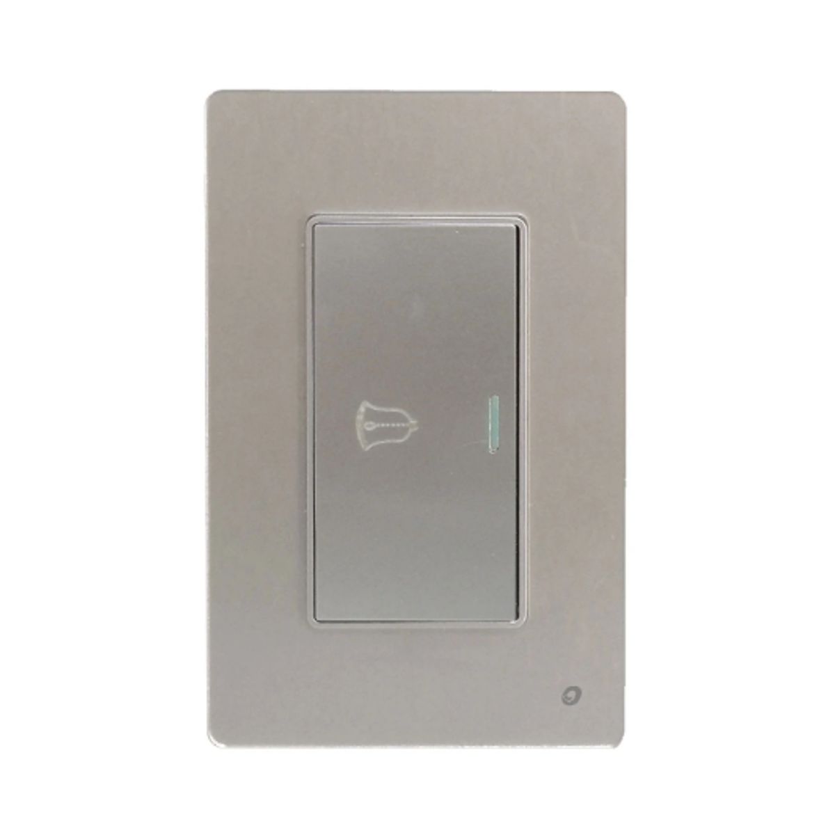 OPALUX - Placa de Pared para Timbre Metálico Dado 7cm OP-AT-11SLV OPALUX