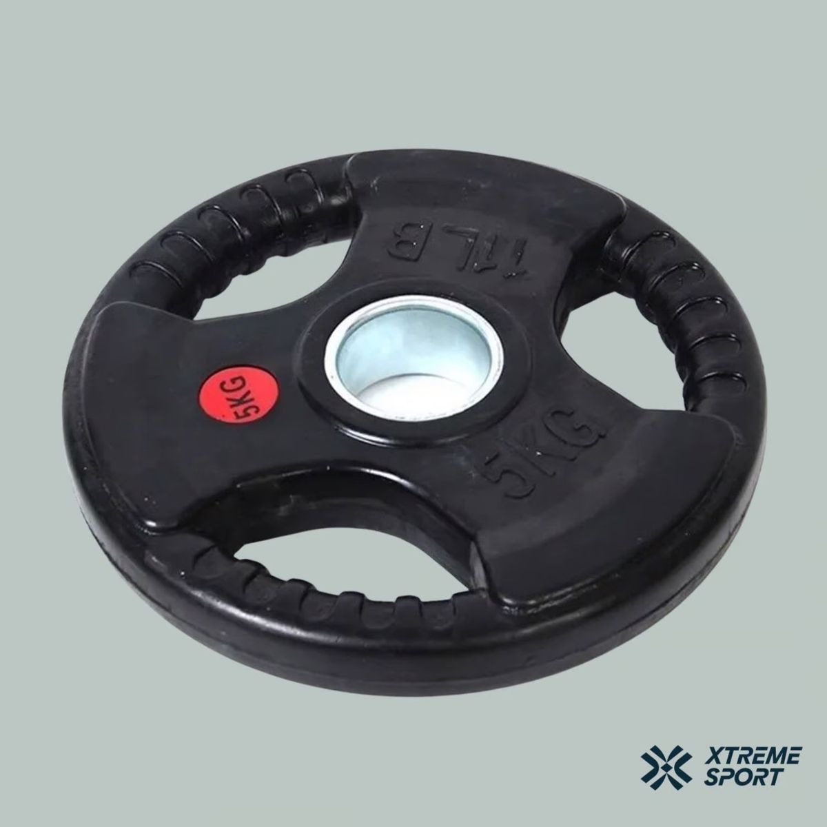 GETHEX - Discos pesas Olímpicos 5kg x 2 acero/caucho