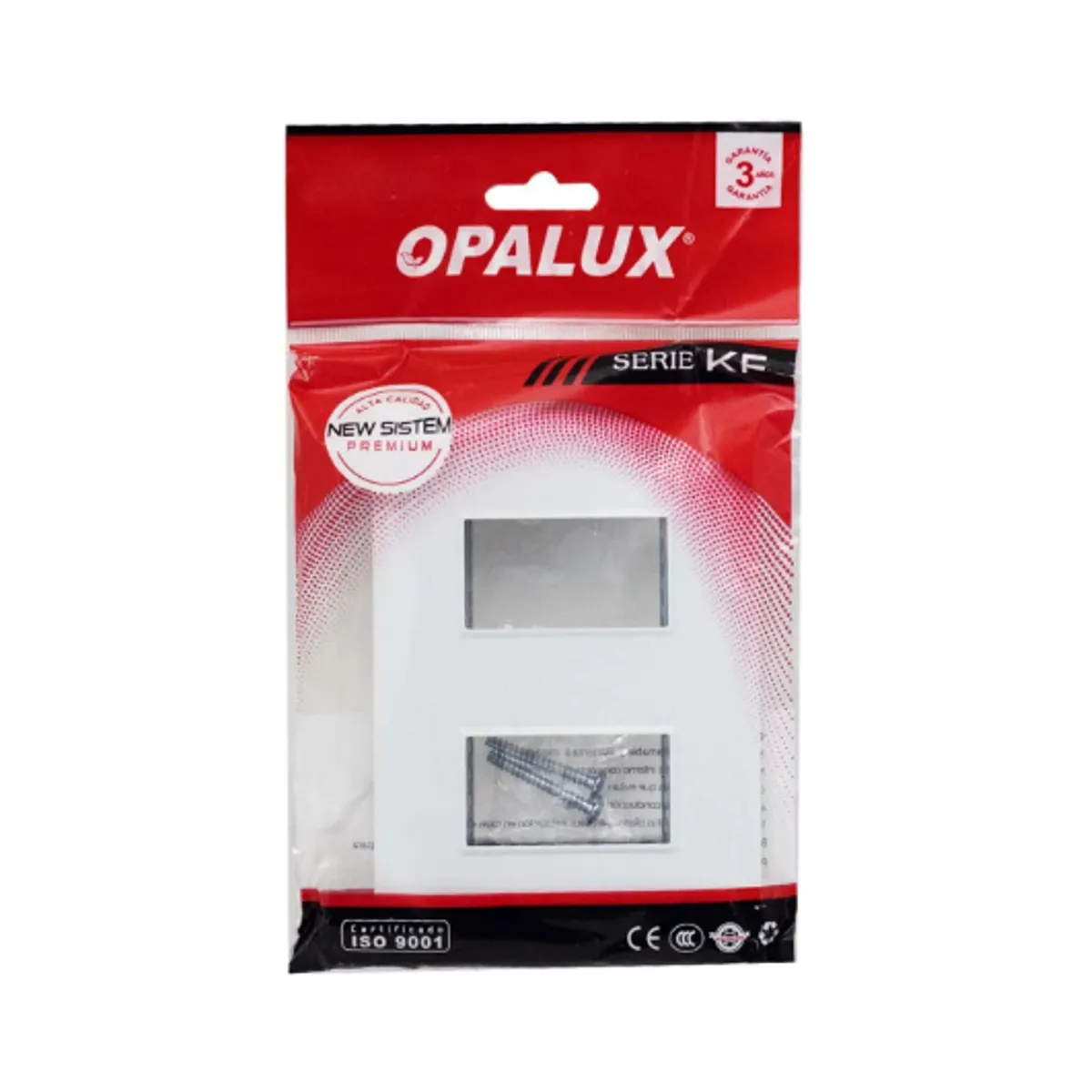 OPALUX - Placa Doble con Soporte KF704 OPALUX