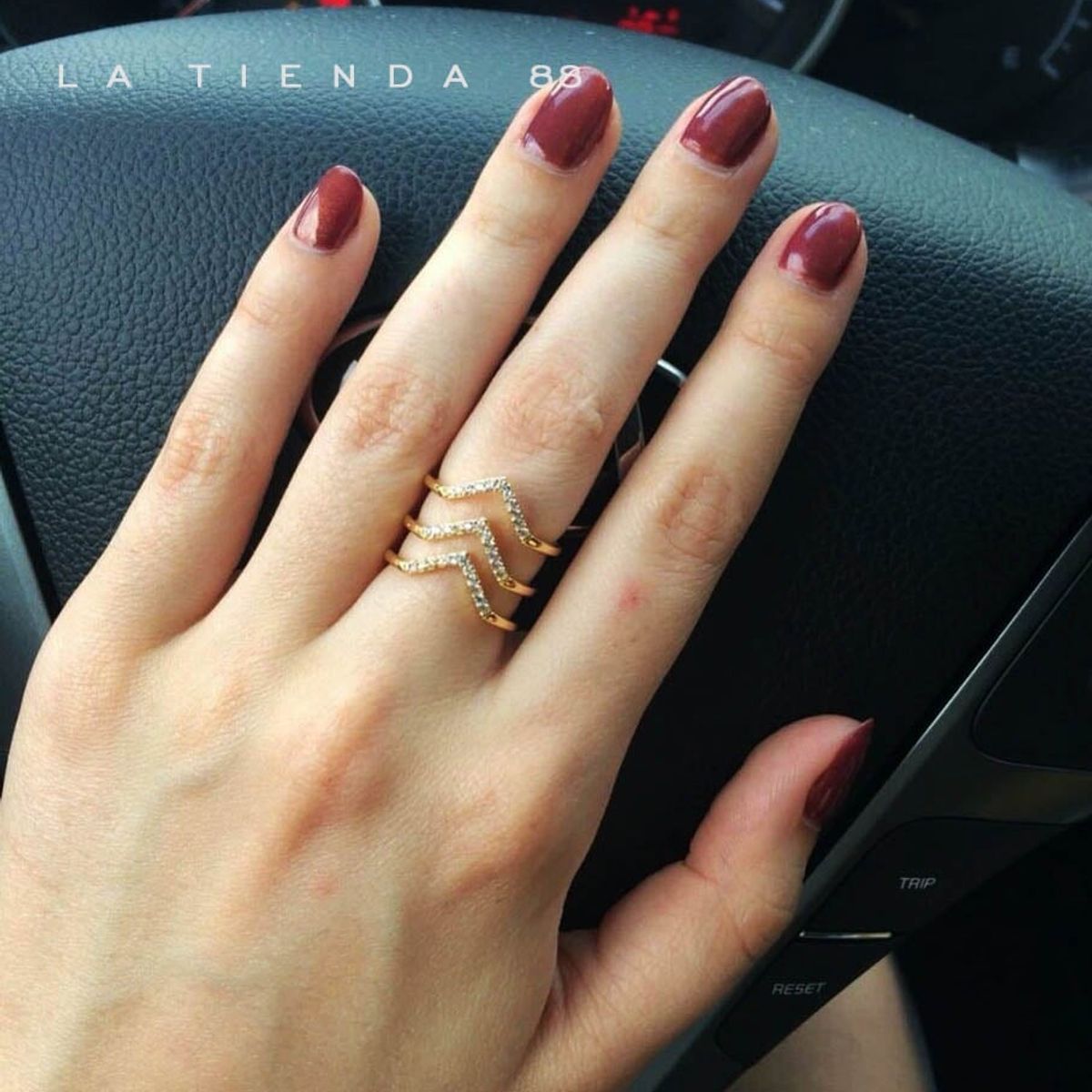 LA TIENDA 88 JOYAS Y ACCESORIOS - La Tienda 88 - Anillo Mujer Deluxe Ajustable Bañado Oro 18k - Amarillo