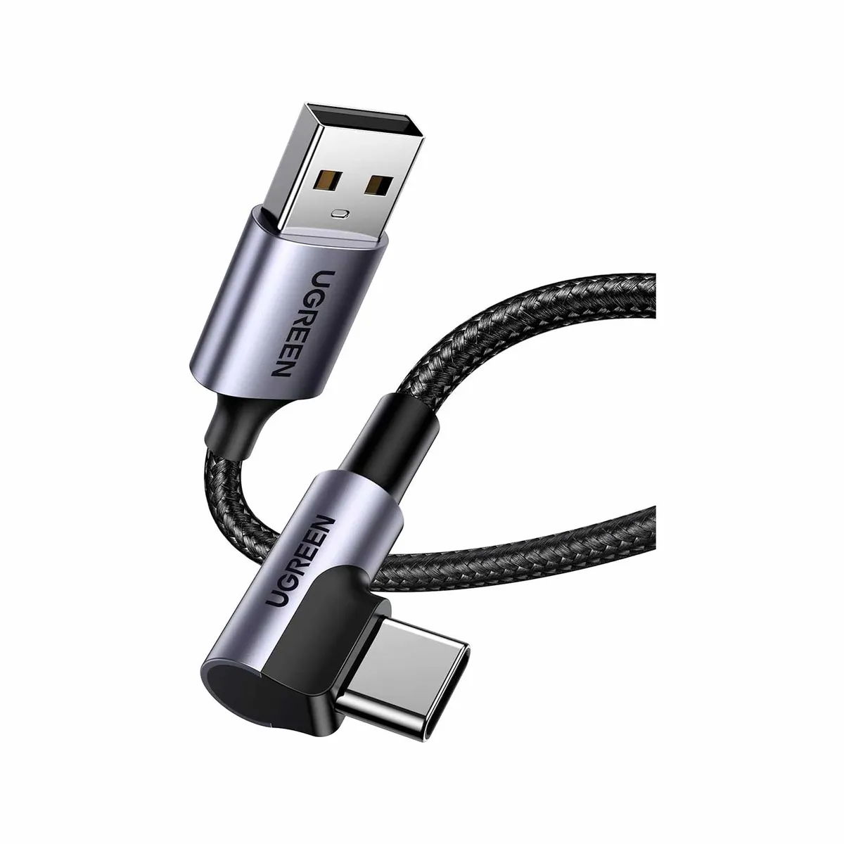 UGREEN - Cable Ugreen USB-C A Usb-A 3.0 Angulo 90° 1M Carga Rapida 20299
