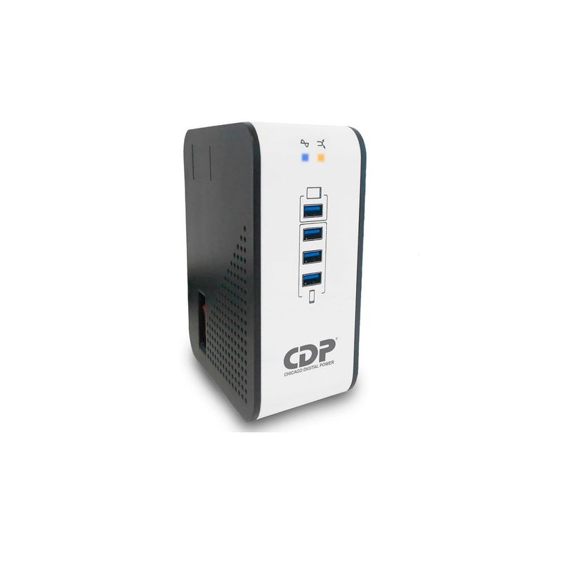 CDP - Estabilizador CDP R2Cu-Avr1008i 1000Va500W 8 Salidas 4 Puertos