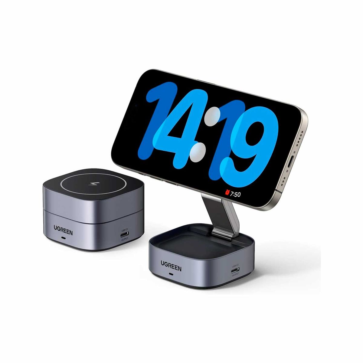 UGREEN - Cargador Ugreen inalámbrico Magsafe 2 en 1 W526 35278