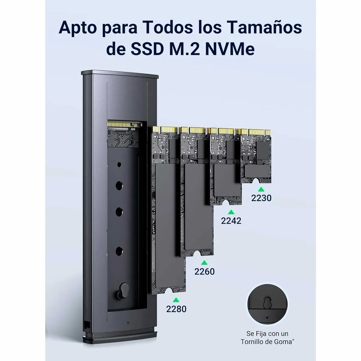 UGREEN - Case Para Disco M2 PCIe NVMe a USB C y A Ugreen CM578-15512