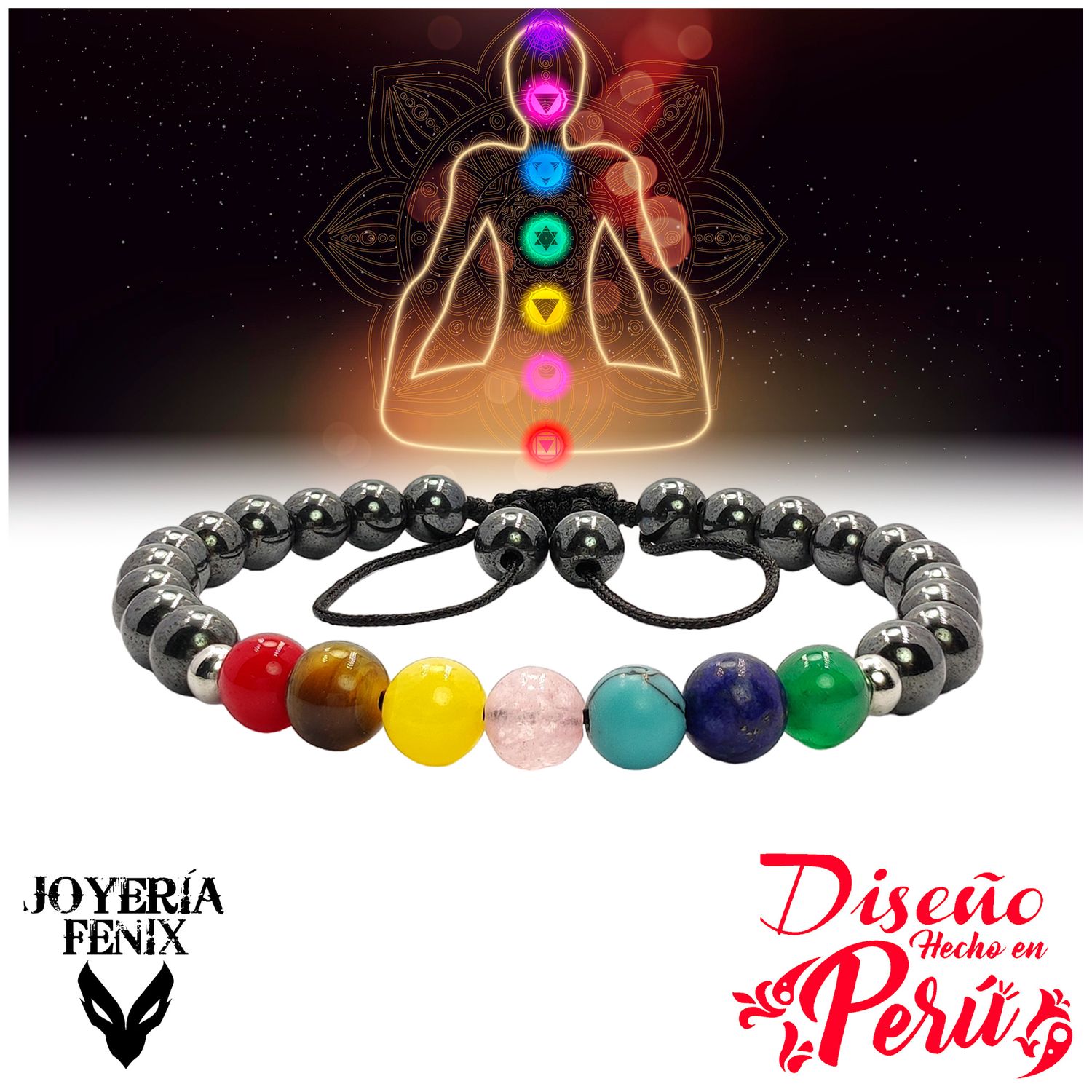 Pulsera 7 Chakras Piedras Naturales - Joyer&iacute;a Fenix JOYERIA FENIX |  Falabella Per&uacute;