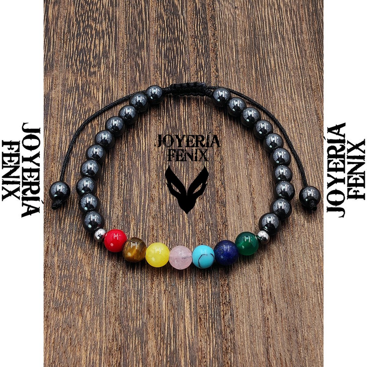 JOYERIA FENIX - Pulsera 7 Chakras Piedras Naturales - Joyería Fenix