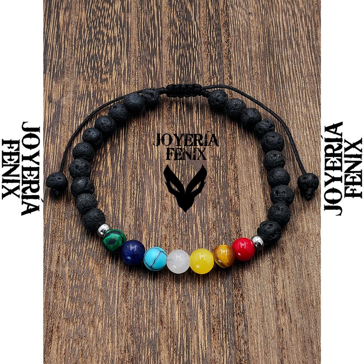 JOYERIA FENIX - Pulsera 7 Chakras Piedras Naturales - Joyería Fenix