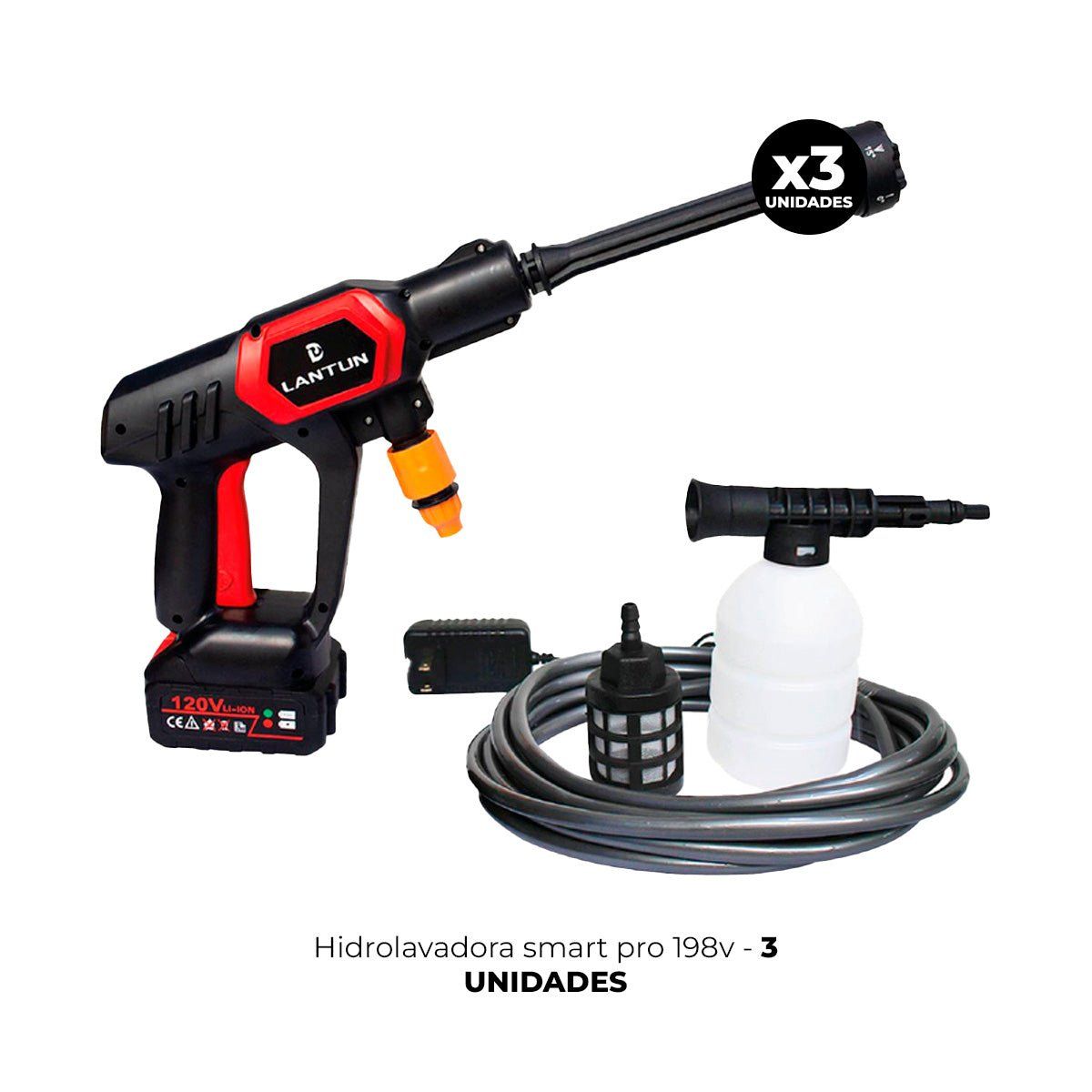 GENERICO - 3 HIDROLAVADORA SMART PRO 198V