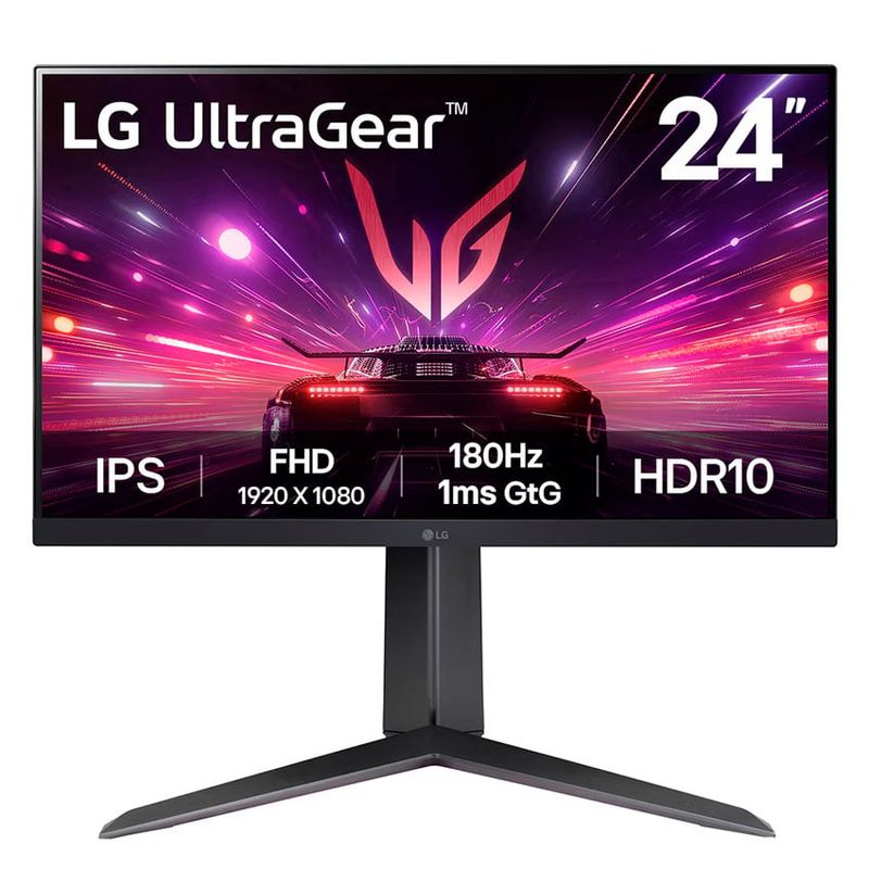 LG - monitor lg 24GS65F-B 24″ Gamer UltraGear 180Hz 1ms GtG