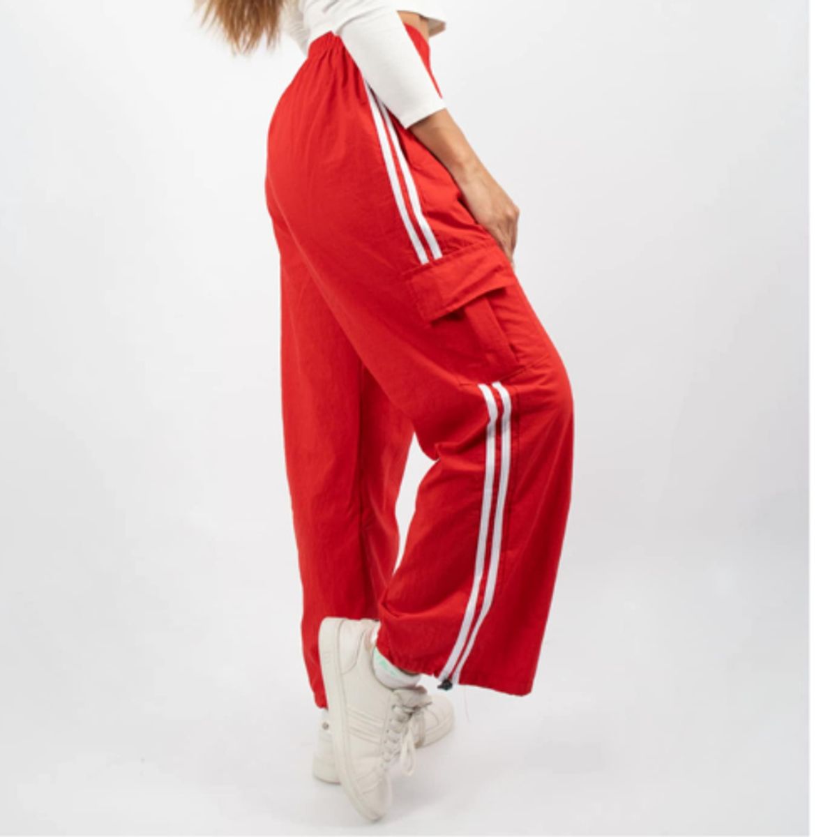 ENKI - Cargo Trend Pantalones Modelo Pants Track Mujer