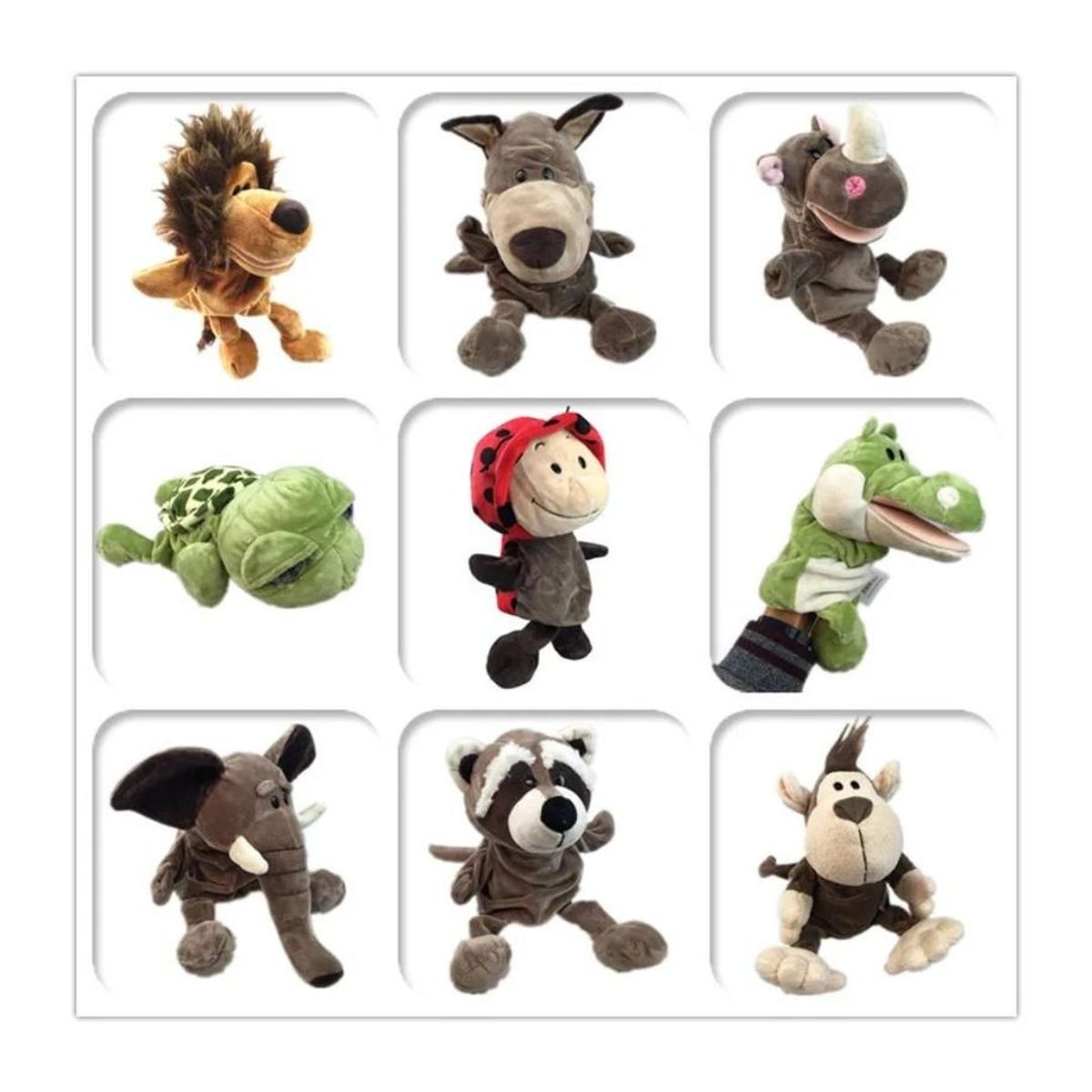 GENERICO - Juguete Didáctico Títeres De Mano Animalitos