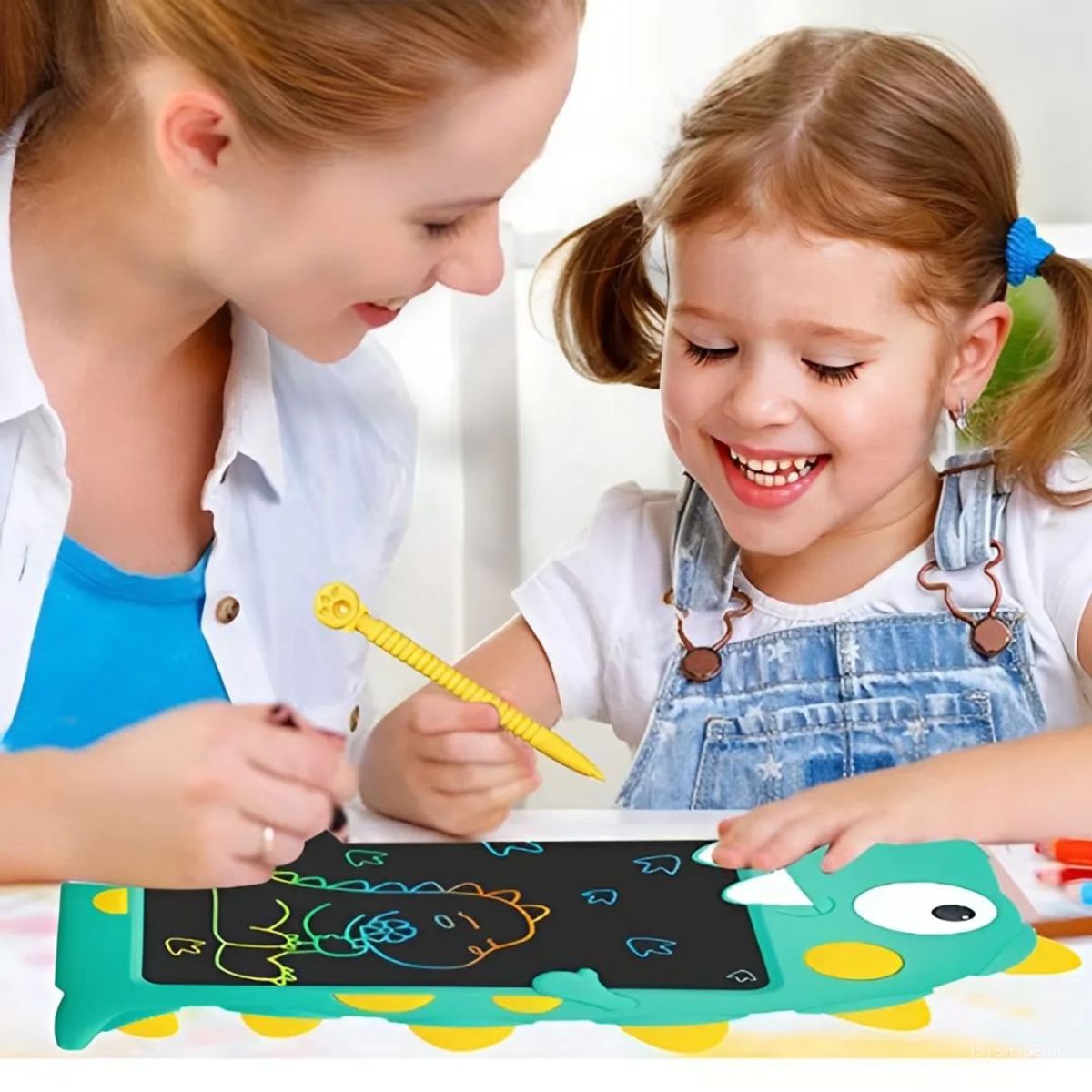 GENERICO - Pizarra Mágica Electrónica LCD En Forma De Dinosaurio