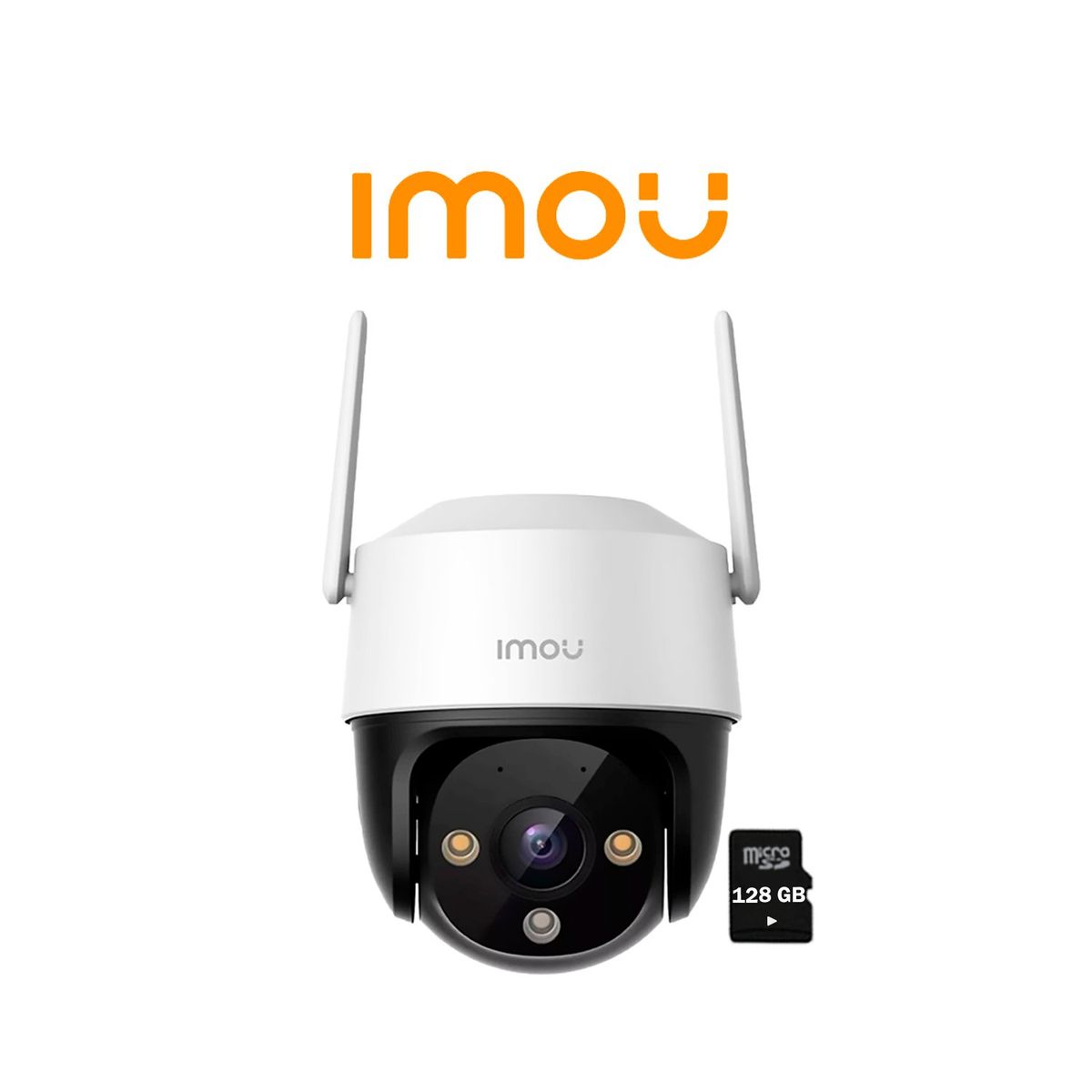IMOU - Cámara Vigilancia IMOU Wi-Fi CRUISER SE+ 5MP 360° Noche color +SD 128GB