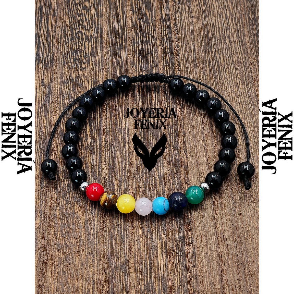 JOYERIA FENIX - Pulsera 7 Chakras Piedras Naturales - Joyería Fenix