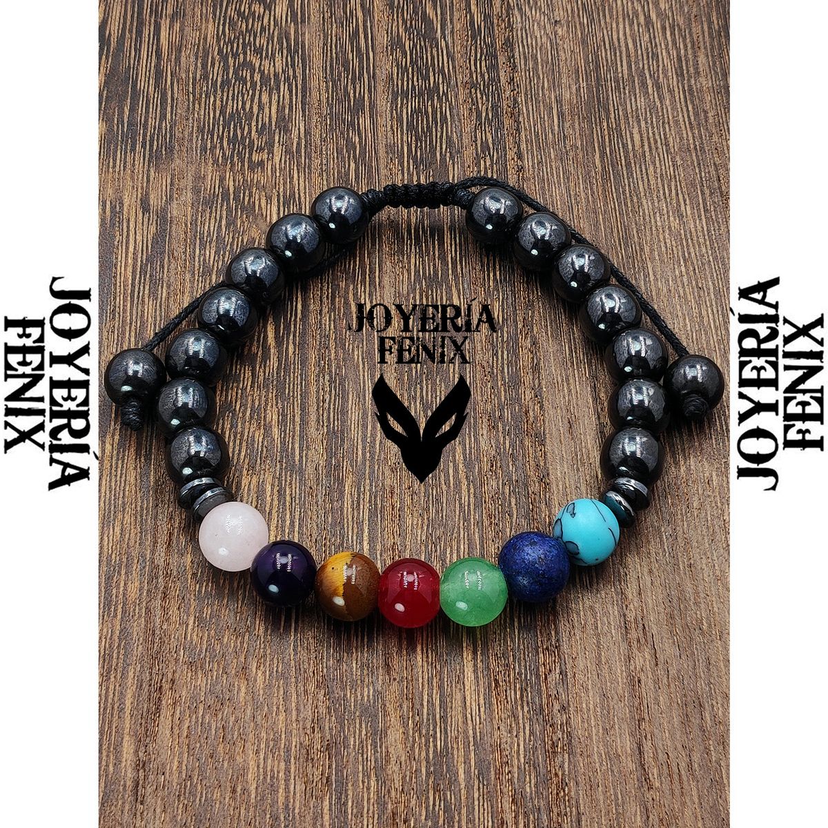 JOYERIA FENIX - Pulsera 7 Chakras Piedras Naturales - Joyería Fenix