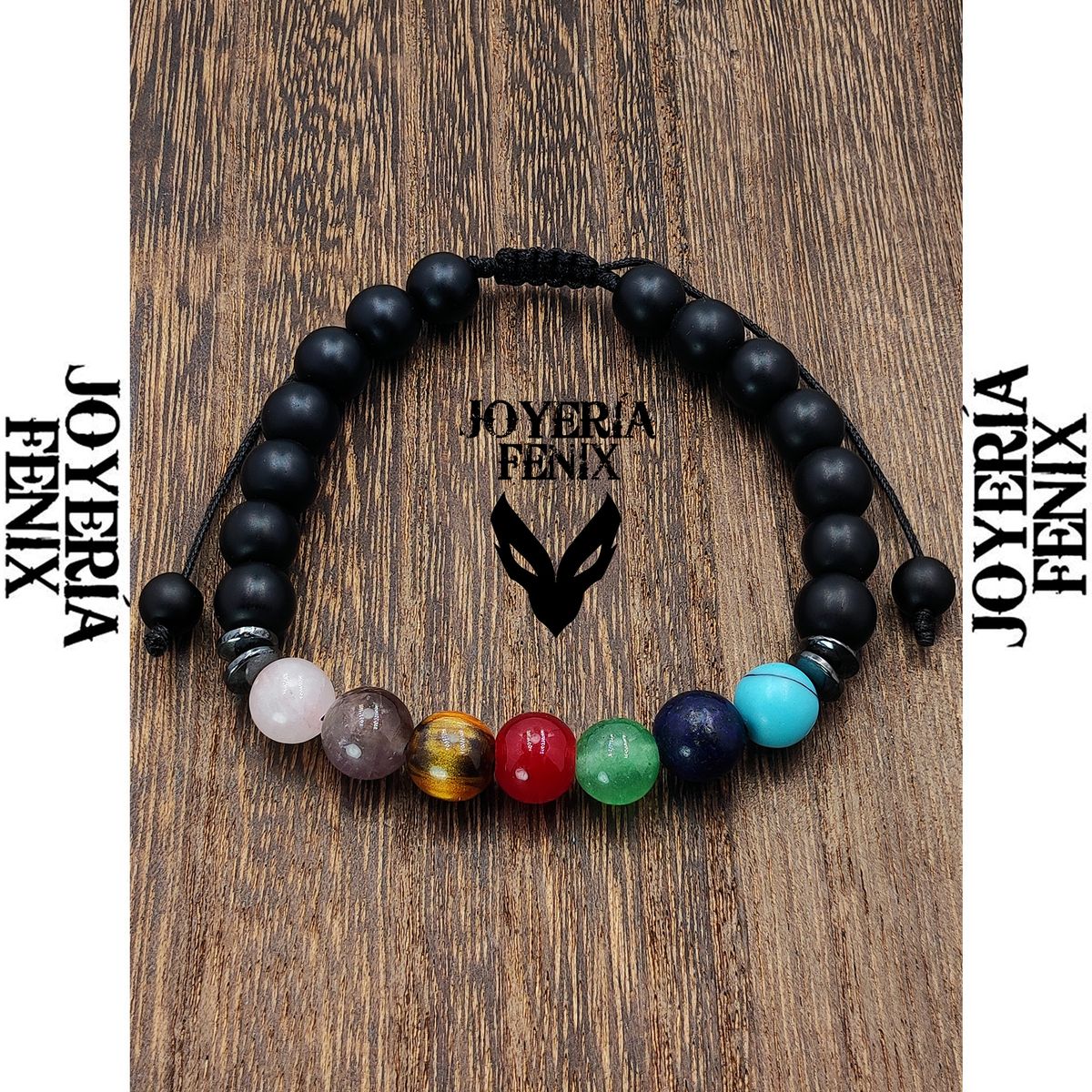JOYERIA FENIX - Pulsera 7 Chakras Piedras Naturales - Joyería Fenix
