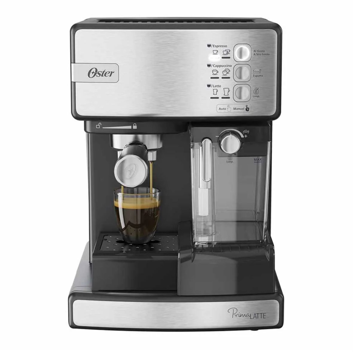OSTER - Cafetera Automática de Espresso Oster Prima Latte I BVSTEM6603SS.