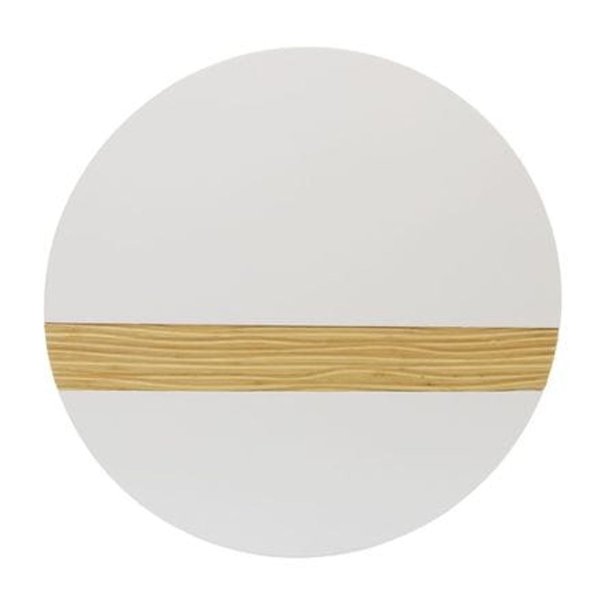 GENERICO - La Mesa Auxiliar Blanca Redonda Minimalista 50x40cm