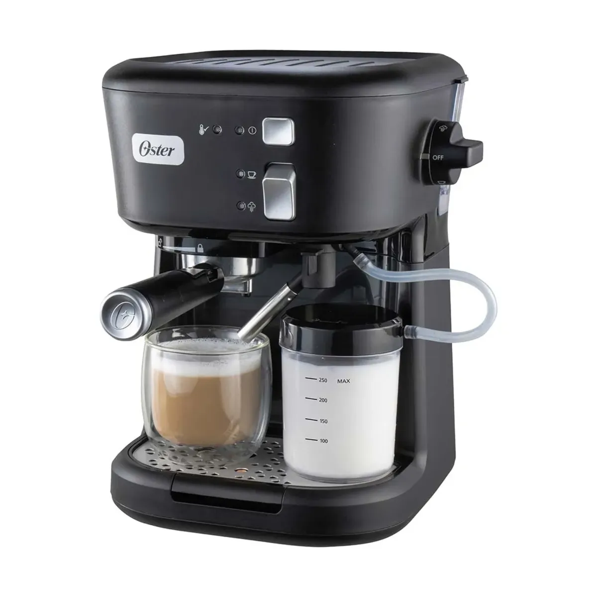 OSTER - Cafetera Oster® para Espresso y Capuccino BVSTEM5501B Negro.