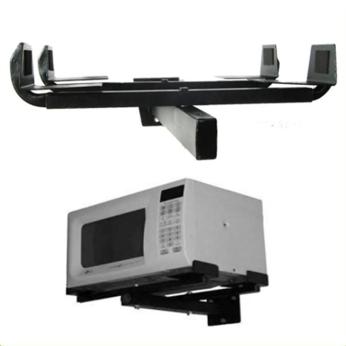 GENERICO - RACK PARA MICROONDAS O PARLANTE NEGRO REGULABLE