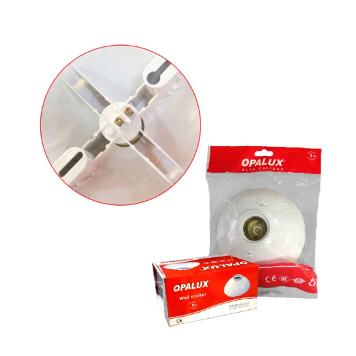 OPALUX - Socket para Empotrar OP-48WH OPALUX