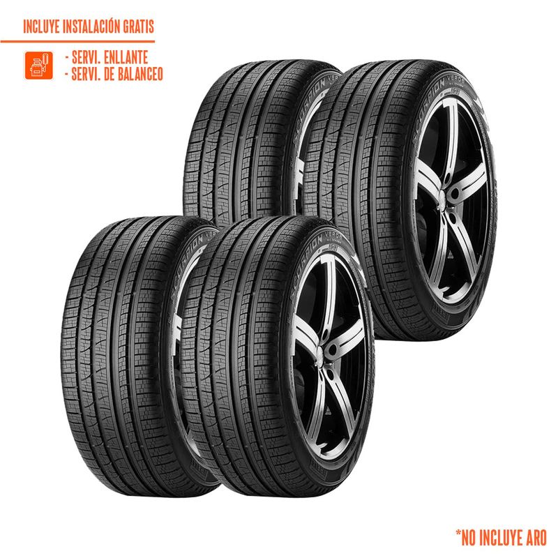 PIRELLI - Pack de 2 Llantas 225/60R17 PIRELLI 103H SCORPION VERDE S-I
