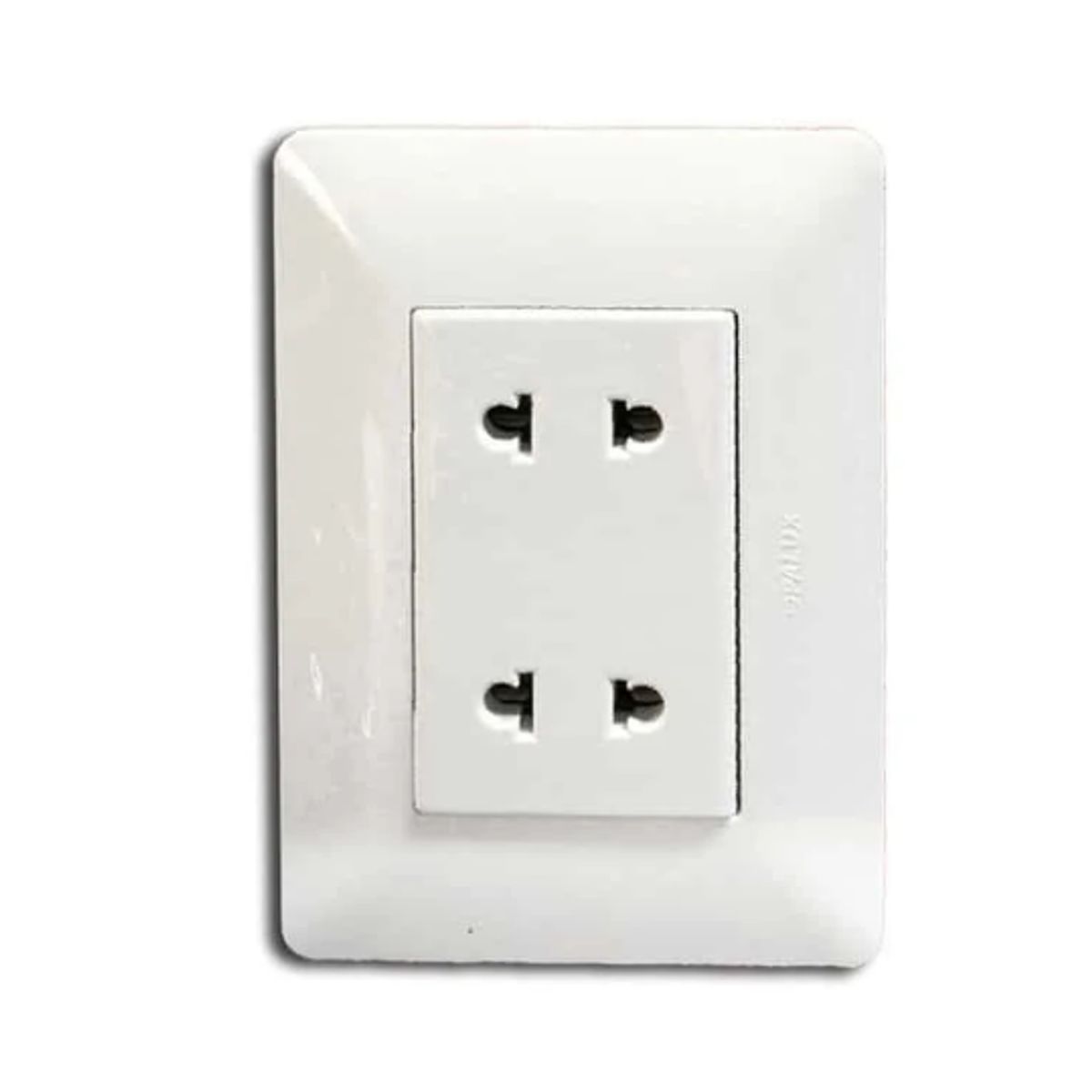 OPALUX - Tomacorriente Doble Universal 2 Polos BM1204 OPALUX