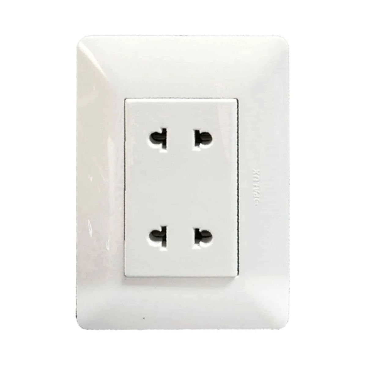 OPALUX - Tomacorriente Doble Universal 2 Polos BM1204TR OPALUX